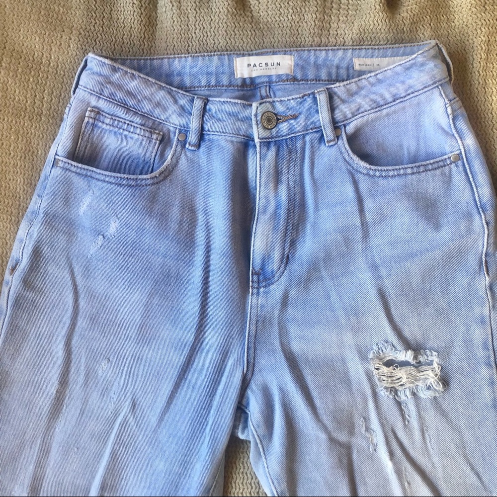 PacSun High Rise Distressed Mom Jean - Picture 2 of 4